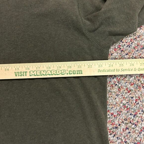 J. Crew Olive Green Cotton Crewneck Long Sleeve Sweater-Tee Size L - Picture 7 of 9